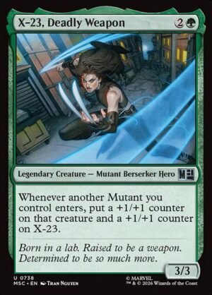 X-23, Deadly Weapon - Foil<br /><span class="collector-number">Collector No. 738</span>