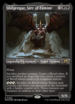 Shilgengar, Sire of Famine - Etched<br /><span class="collector-number">Collector No. 480</span>