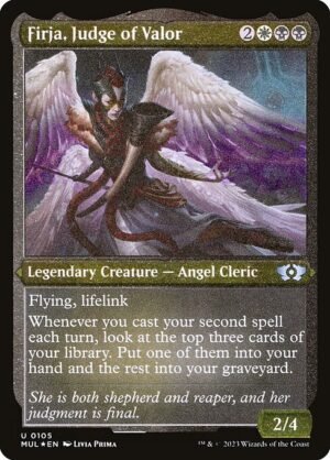 Firja, Judge of Valor - Etched<br /><span class="collector-number">Collector No. 105</span>