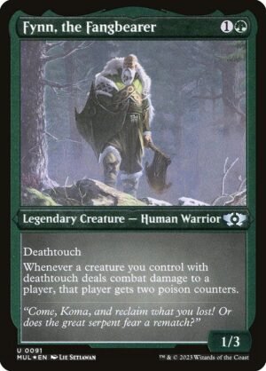 Fynn, the Fangbearer - Etched<br /><span class="collector-number">Collector No. 91</span>