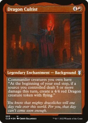 Dragon Cultist - Etched<br /><span class="collector-number">Collector No. 503</span>