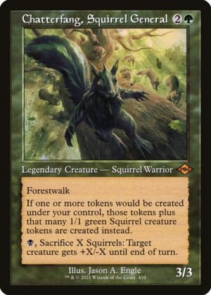 Chatterfang, Squirrel General - Etched<br /><span class="collector-number">Collector No. 410</span>