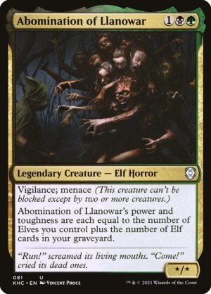 Abomination of Llanowar<br /><span class="collector-number">Collector No. 81</span>
