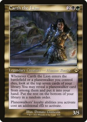 Carth the Lion - Etched<br /><span class="collector-number">Collector No. 418</span>