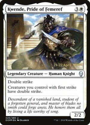 Kwende, Pride of Femeref - Foil<br /><span class="collector-number">Collector No. 25s</span>