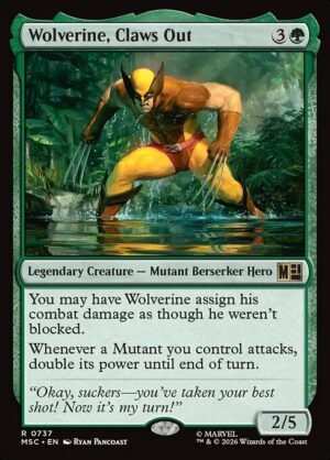 Wolverine, Claws Out - Foil<br /><span class="collector-number">Collector No. 737</span>