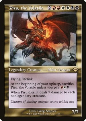 Piru, the Volatile - Etched<br /><span class="collector-number">Collector No. 422</span>