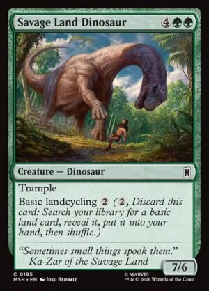 Savage Land Dinosaur<br /><span class="collector-number">Collector No. 185</span>
