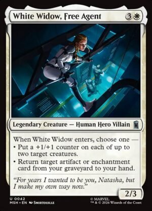 White Widow, Free Agent<br /><span class="collector-number">Collector No. 42</span>