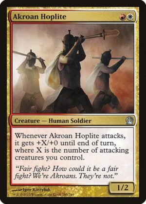 Akroan Hoplite<br /><span class="collector-number">Collector No. 185</span>