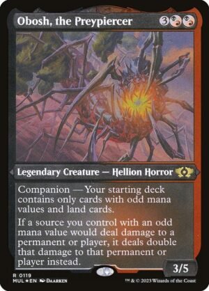 Obosh, the Preypiercer - Etched<br /><span class="collector-number">Collector No. 119</span>