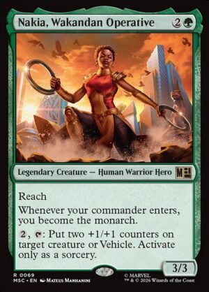 Nakia, Wakandan Operative<br /><span class="collector-number">Collector No. 69</span>