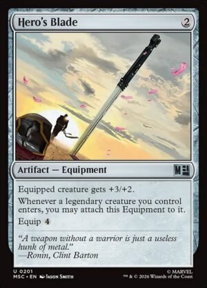 Hero's Blade<br /><span class="collector-number">Collector No. 201</span>