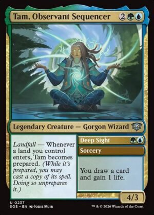 Tam, Observant Sequencer // Deep Sight - Foil<br /><span class="collector-number">Collector No. 237</span>