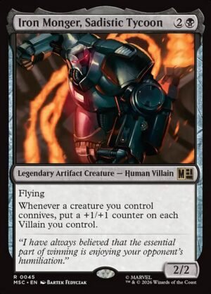Iron Monger, Sadistic Tycoon<br /><span class="collector-number">Collector No. 45</span>