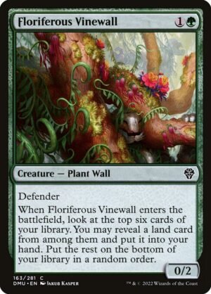 Floriferous Vinewall - Foil<br /><span class="collector-number">Collector No. 163</span>