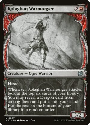 Kolaghan Warmonger - Foil<br /><span class="collector-number">Collector No. 67</span>