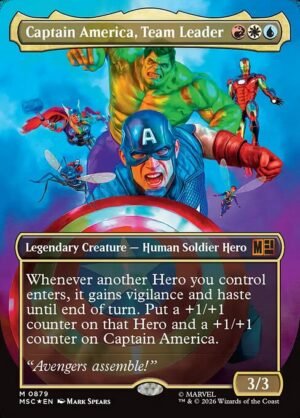 Captain America, Team Leader Surge - Surge Foil<br /><span class="collector-number">Collector No. 879</span>