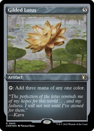 Gilded Lotus - Etched<br /><span class="collector-number">Collector No. 605</span>