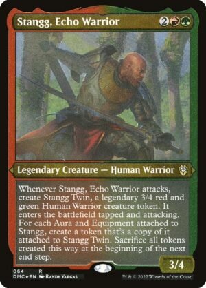 Stangg, Echo Warrior - Etched<br /><span class="collector-number">Collector No. 64</span>
