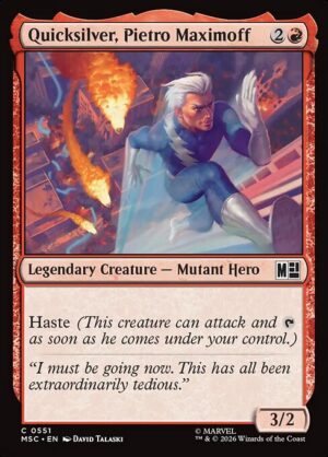 Quicksilver, Pietro Maximoff<br /><span class="collector-number">Collector No. 551</span>