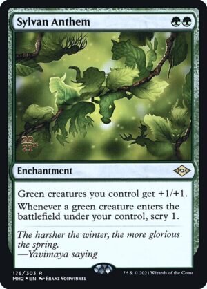 Sylvan Anthem - Foil<br /><span class="collector-number">Collector No. 176s</span>