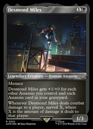 Desmond Miles - Etched<br /><span class="collector-number">Collector No. 202</span>