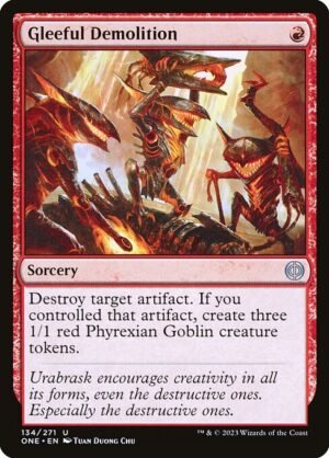 Gleeful Demolition - Foil<br /><span class="collector-number">Collector No. 134</span>