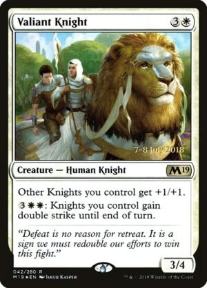 Valiant Knight - Foil<br /><span class="collector-number">Collector No. 42s</span>