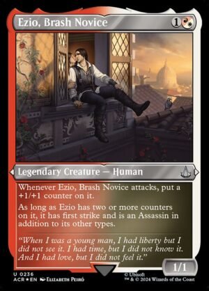 Ezio, Brash Novice - Etched<br /><span class="collector-number">Collector No. 236</span>