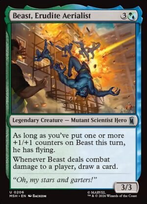 Beast, Erudite Aerialist<br /><span class="collector-number">Collector No. 206</span>