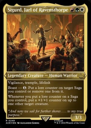Sigurd, Jarl of Ravensthorpe - Etched<br /><span class="collector-number">Collector No. 249</span>
