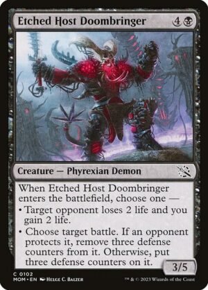 Etched Host Doombringer - Foil<br /><span class="collector-number">Collector No. 102</span>