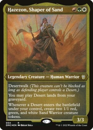 Hazezon, Shaper of Sand - Etched<br /><span class="collector-number">Collector No. 54</span>