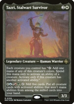 Tazri, Stalwart Survivor - Etched<br /><span class="collector-number">Collector No. 106</span>