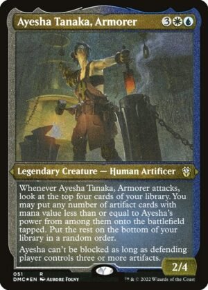 Ayesha Tanaka, Armorer - Etched<br /><span class="collector-number">Collector No. 51</span>