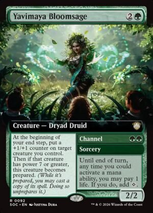 Yavimaya Bloomsage // Channel<br /><span class="collector-number">Collector No. 92</span>