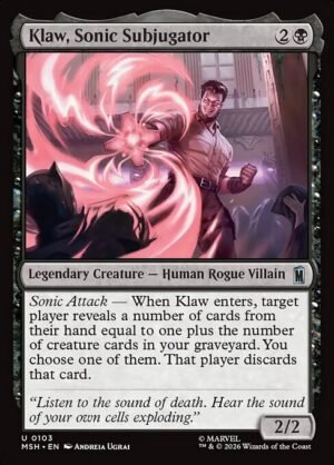 Klaw, Sonic Subjugator<br /><span class="collector-number">Collector No. 103</span>