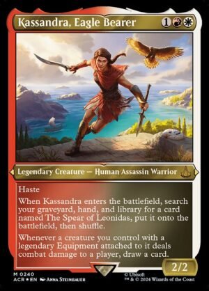 Kassandra, Eagle Bearer - Etched<br /><span class="collector-number">Collector No. 240</span>