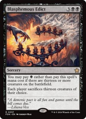 Blasphemous Edict - Foil<br /><span class="collector-number">Collector No. 57p</span>