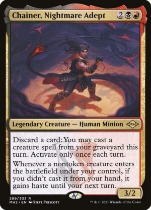Chainer, Nightmare Adept - Etched<br /><span class="collector-number">Collector No. 289</span>