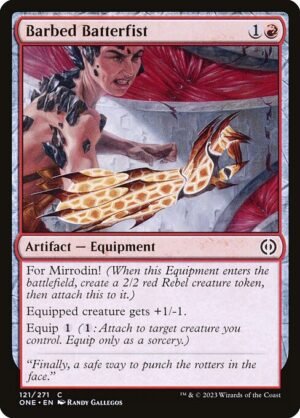 Barbed Batterfist - Foil<br /><span class="collector-number">Collector No. 121</span>