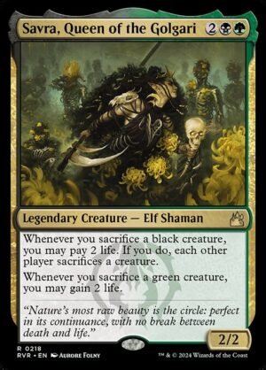 Savra, Queen of the Golgari - Foil<br /><span class="collector-number">Collector No. 218</span>