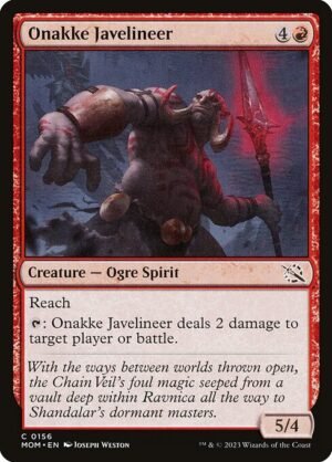 Onakke Javelineer - Foil<br /><span class="collector-number">Collector No. 156</span>