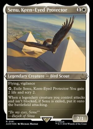 Senu, Keen-Eyed Protector - Etched<br /><span class="collector-number">Collector No. 181</span>