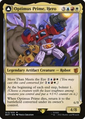 Optimus Prime, Hero // Optimus Prime, Autobot Leader - Foil<br /><span class="collector-number">Collector No. 13</span>