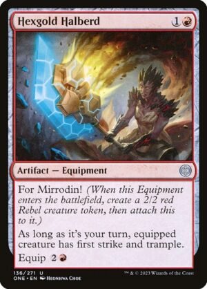 Hexgold Halberd - Foil<br /><span class="collector-number">Collector No. 136</span>