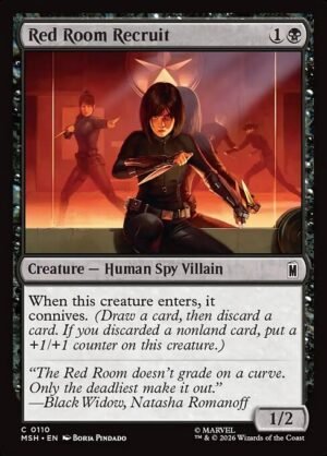 Red Room Recruit<br /><span class="collector-number">Collector No. 110</span>