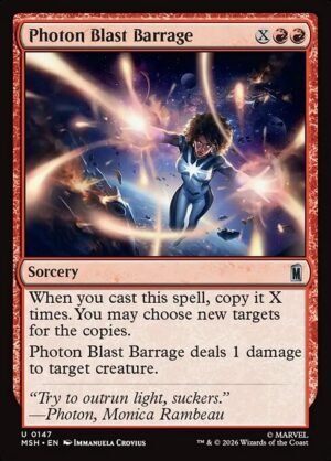 Photon Blast Barrage<br /><span class="collector-number">Collector No. 147</span>