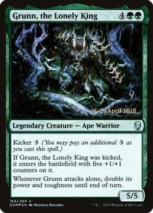Grunn, the Lonely King - Foil<br /><span class="collector-number">Collector No. 165s</span>